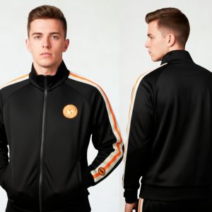 Chaqueta de rayas naranjas