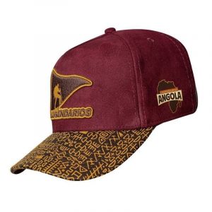 Gorra snapback de ante burdeos - Angola