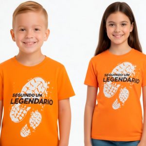 Camiseta Infantil Segundo Legendario naranja